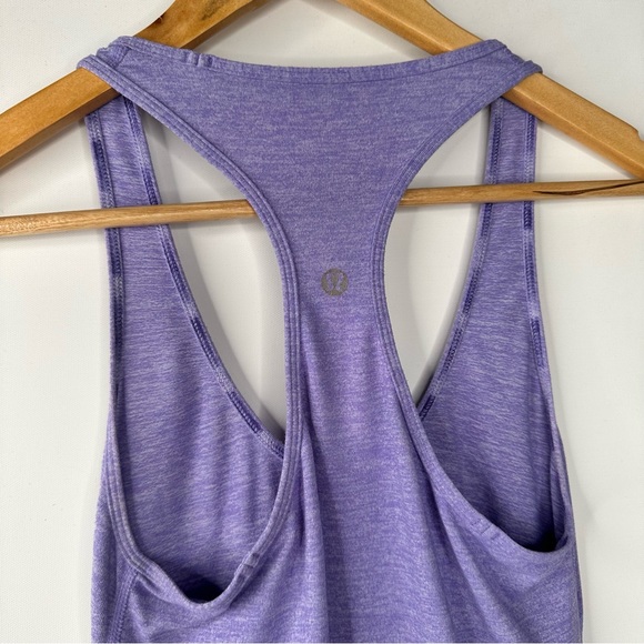 Lululemon Cool Racerback Tank Size 2 Lightweight Yoga Training Lavender Purple - Picture 4 of 5